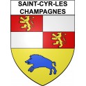 Saint-Cyr-les-Champagnes Sticker wappen, gelsenkirchen, augsburg, klebender aufkleber