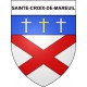 Sainte-Croix-de-Mareuil 24 ville Stickers blason autocollant adhésif