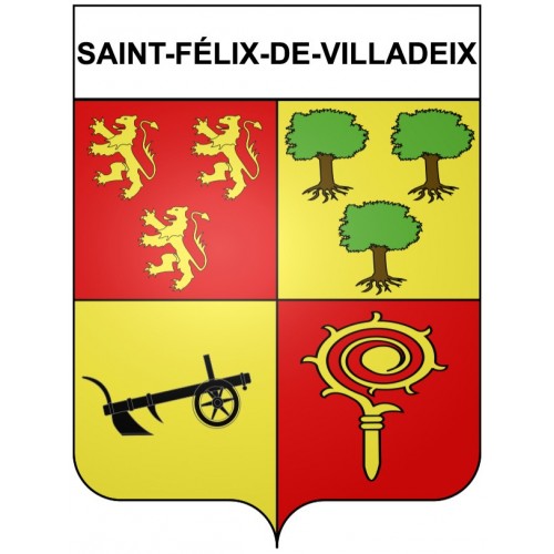 Saint-Félix-de-Villadeix 24 ville Stickers blason autocollant adhésif