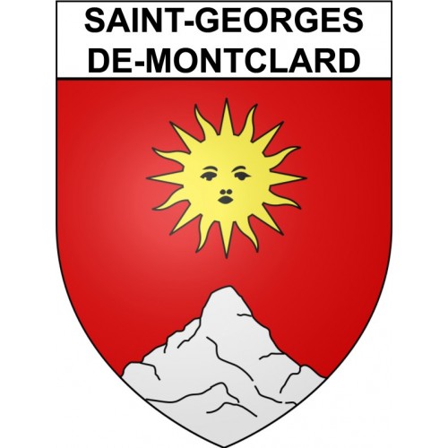 Saint-Georges-de-Montclard 24 ville Stickers blason autocollant adhésif