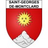 Saint-Georges-de-Montclard 24 ville Stickers blason autocollant adhésif