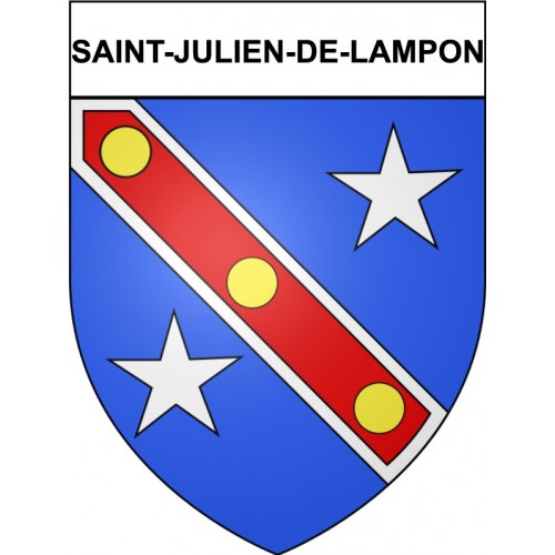 Saint-Julien-de-Lampon 24 ville Stickers blason autocollant adhésif