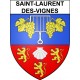 Saint-Laurent-des-Vignes 24 ville Stickers blason autocollant adhésif