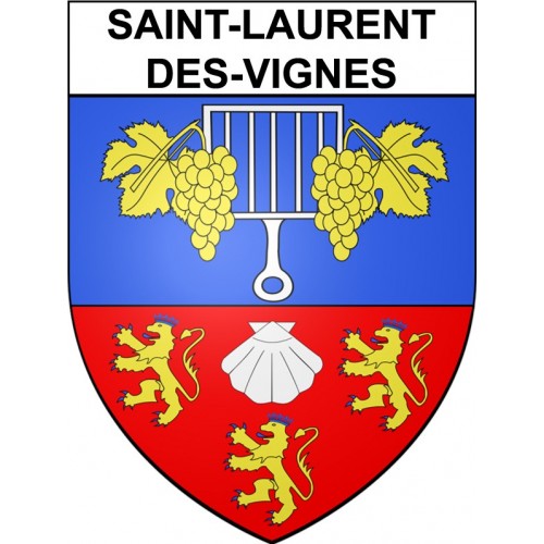 Saint-Laurent-des-Vignes 24 ville Stickers blason autocollant adhésif