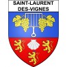 Saint-Laurent-des-Vignes 24 ville Stickers blason autocollant adhésif