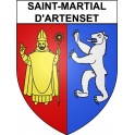 Saint-Martial-d'Artenset 24 ville Stickers blason autocollant adhésif