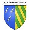 Saint-Martin-l'Astier 24 ville Stickers blason autocollant adhésif