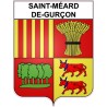 Saint-Méard-de-Gurçon 24 ville Stickers blason autocollant adhésif