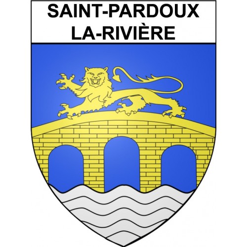 Saint-Pardoux-la-Rivière 24 ville Stickers blason autocollant adhésif