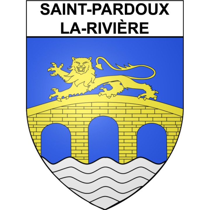 Saint-Pardoux-la-Rivière 24 ville Stickers blason autocollant adhésif