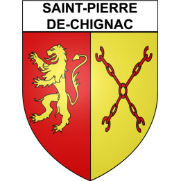 Saint-Pierre-de-Chignac 24 ville Stickers blason autocollant adhésif