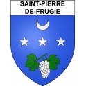 Saint-Pierre-de-Frugie 24 ville Stickers blason autocollant adhésif