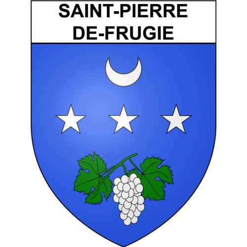 Saint-Pierre-de-Frugie 24 ville Stickers blason autocollant adhésif