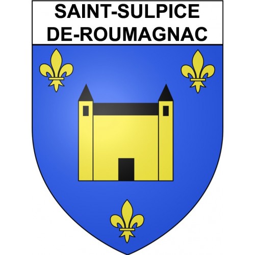 Saint-Sulpice-de-Roumagnac 24 ville Stickers blason autocollant adhésif