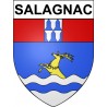 Salagnac 24 ville Stickers blason autocollant adhésif
