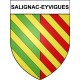 Salignac-Eyvigues 24 ville Stickers blason autocollant adhésif