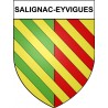 Salignac-Eyvigues 24 ville Stickers blason autocollant adhésif