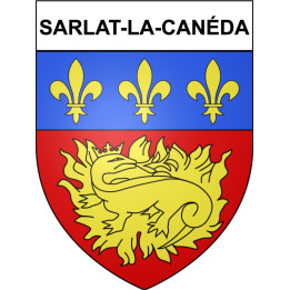 Sarlat-la-Canéda 24 ville Stickers blason autocollant adhésif