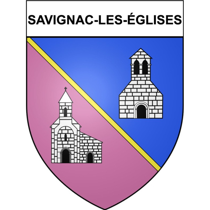 Savignac-les-églises Sticker wappen, gelsenkirchen, augsburg, klebender aufkleber