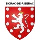 Siorac-de-Ribérac 24 ville Stickers blason autocollant adhésif