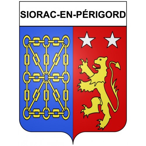 Siorac-en-Périgord 24 ville Stickers blason autocollant adhésif