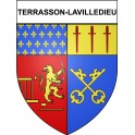 Terrasson-Lavilledieu 24 ville Stickers blason autocollant adhésif