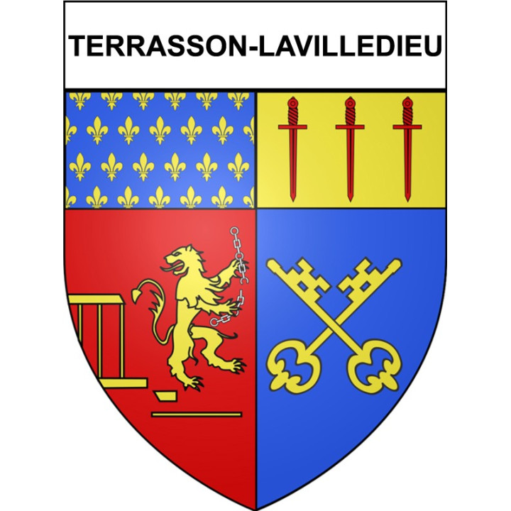 Terrasson-Lavilledieu 24 ville Stickers blason autocollant adhésif