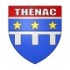 Thénac 24 ville Stickers blason autocollant adhésif