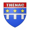 Thénac 24 ville Stickers blason autocollant adhésif