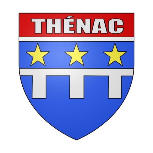 Thénac 24 ville Stickers blason autocollant adhésif