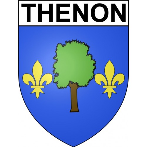 Thenon 24 ville Stickers blason autocollant adhésif