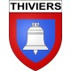Thiviers 24 ville Stickers blason autocollant adhésif