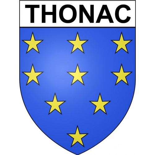 Thonac 24 ville Stickers blason autocollant adhésif