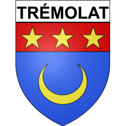 Trémolat 24 ville Stickers blason autocollant adhésif