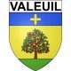 Valeuil 24 ville Stickers blason autocollant adhésif