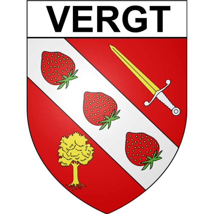 Vergt 24 ville Stickers blason autocollant adhésif
