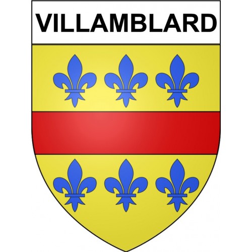 Villamblard 24 ville Stickers blason autocollant adhésif