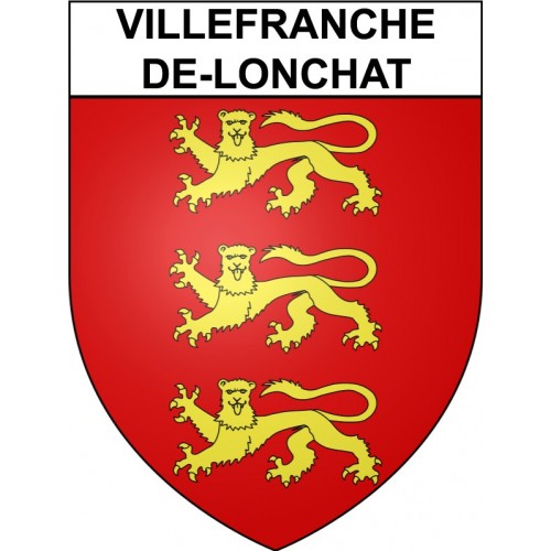 Villefranche-de-Lonchat 24 ville Stickers blason autocollant adhésif