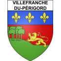 Villefranche-du-Périgord 24 ville Stickers blason autocollant adhésif