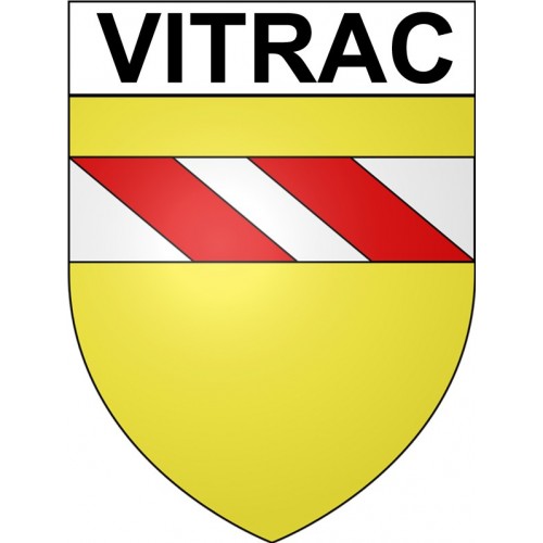 Vitrac 24 ville Stickers blason autocollant adhésif