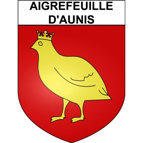 Aigrefeuille-d'Aunis 17 ville Stickers blason autocollant adhésif