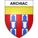 Archiac 17 ville Stickers blason autocollant adhésif