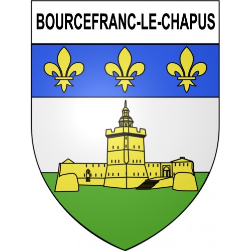 Bourcefranc-le-Chapus 17 ville Stickers blason autocollant adhésif