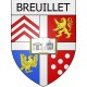 Breuillet 17 ville Stickers blason autocollant adhésif