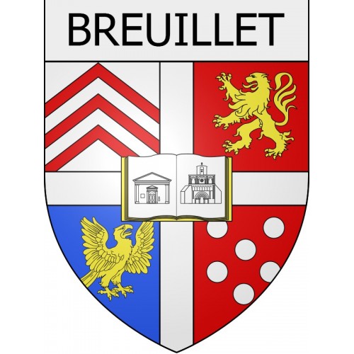Breuillet 17 ville Stickers blason autocollant adhésif