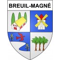 Breuil-Magné 17 ville Stickers blason autocollant adhésif