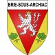 Brie-sous-Archiac 17 ville Stickers blason autocollant adhésif