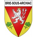 Brie-sous-Archiac 17 ville Stickers blason autocollant adhésif