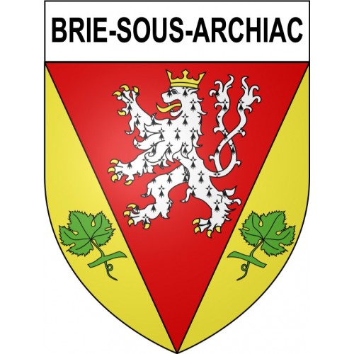 Brie-sous-Archiac 17 ville Stickers blason autocollant adhésif