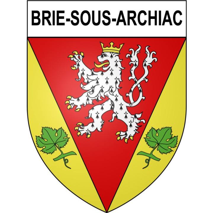 Brie-sous-Archiac 17 ville Stickers blason autocollant adhésif